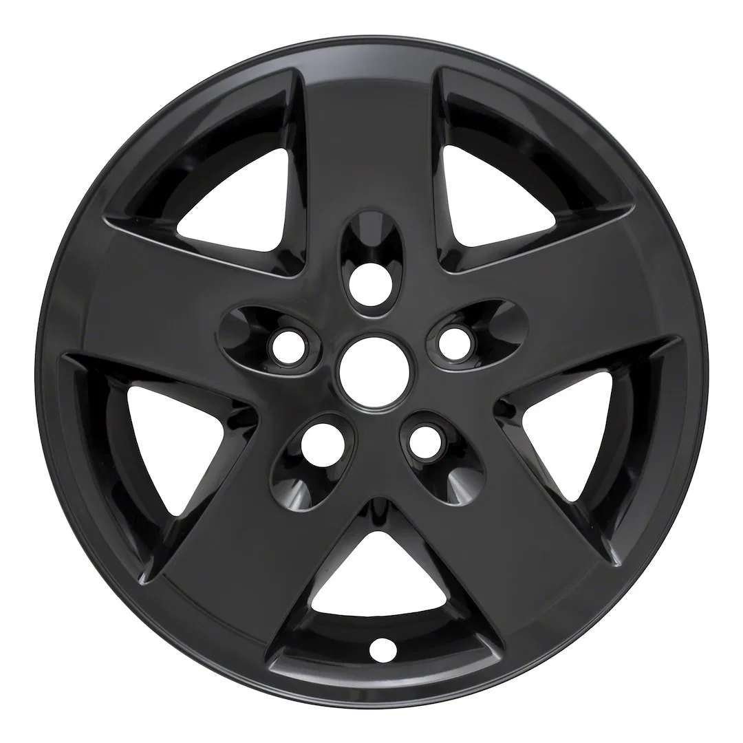 IWCIMP340BLK – COAST2COAST Wheel Skin, 17 Inch 5 Spokes Snap-On/Lug Hug Painted Gloss Black ABS Plastic Set Of 4